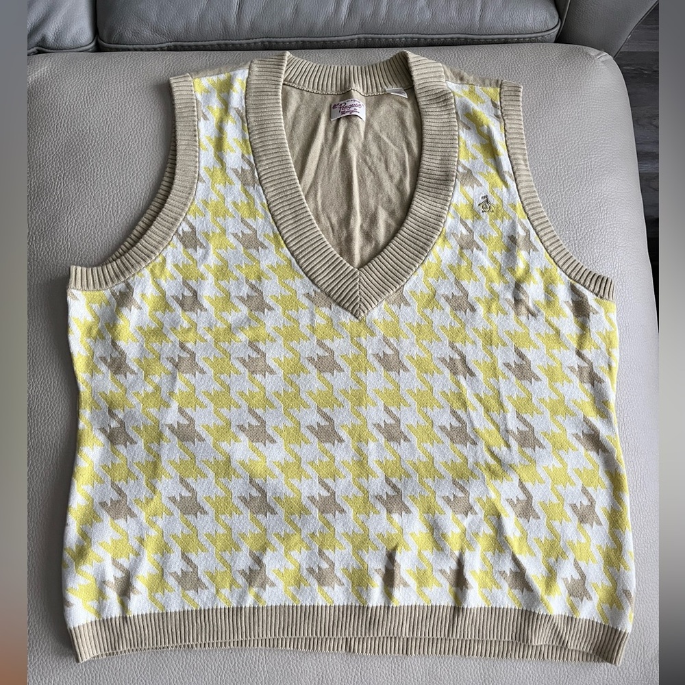 NWOT - Original Penguin Women’s Cotton Sweater Tank - Size XL